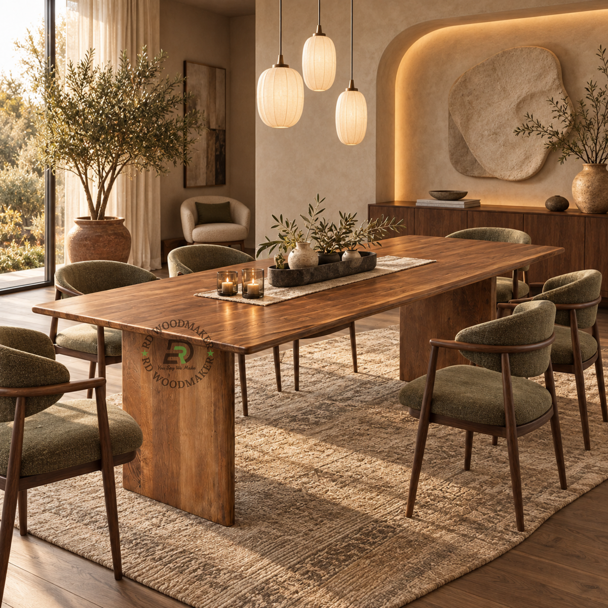 NORVIK SOLID WOOD DINING TABLE