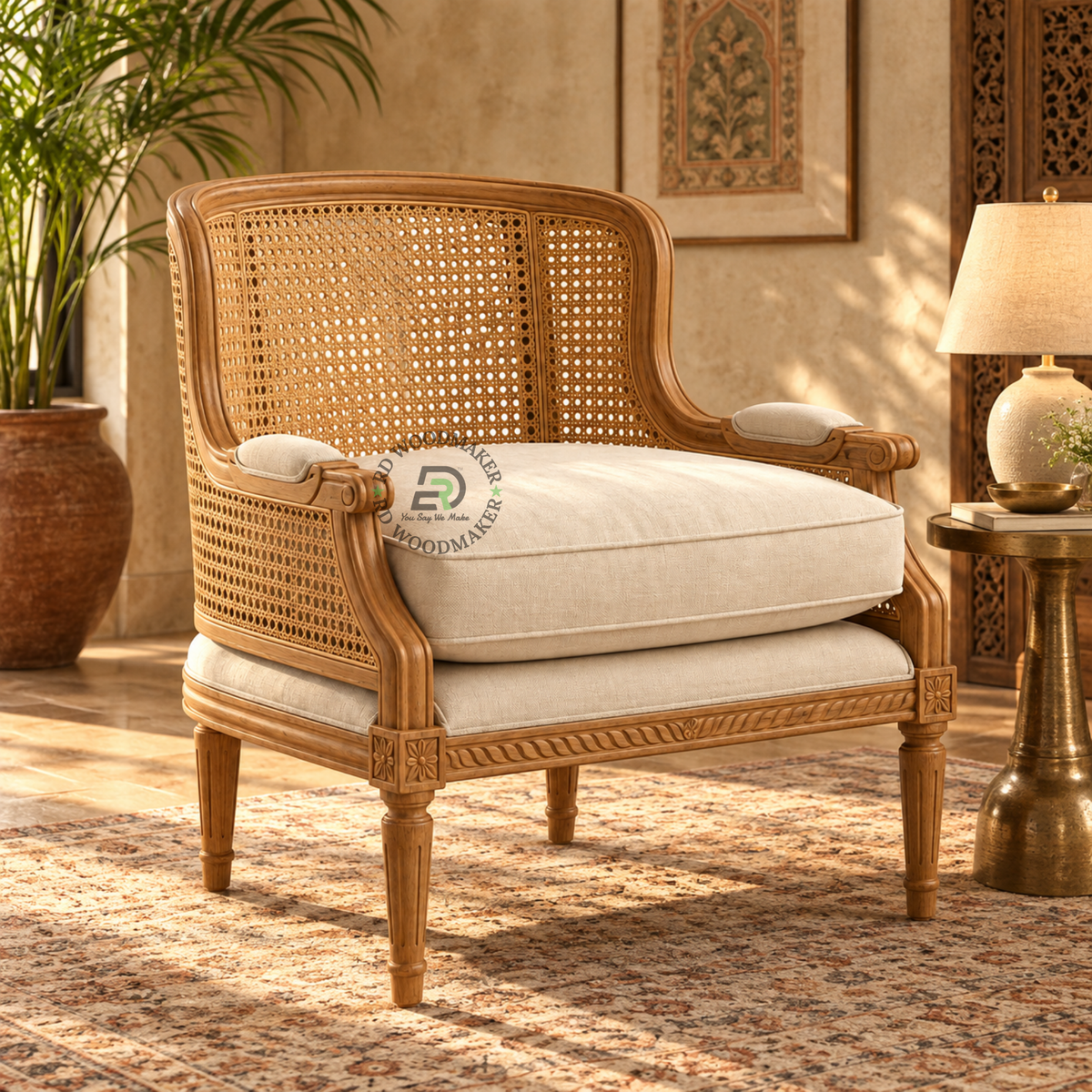 ELYSIA CANE SINGLE SOFA CHAIR