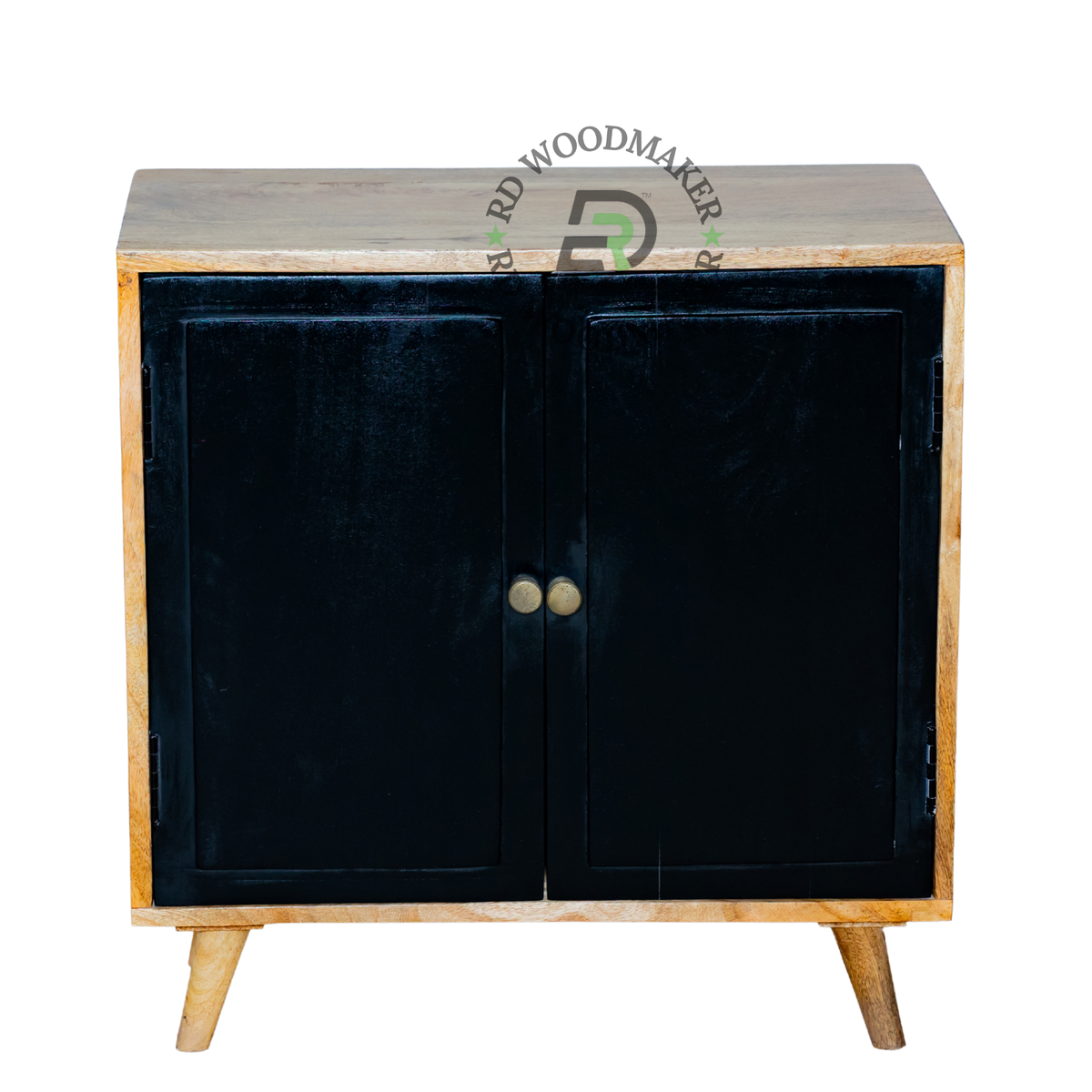 MODERN SOLID WOOD 2 DOOR BEDSIDE TABLE
