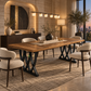 ORION INDUSTRIAL SOLID WOOD DINING TABLE