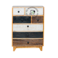 MULTI-DRAWER HANDCRAFTED SOLID WOOD STORAGE CABINET