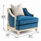 CELESTE CLASSIC BLUE SINGLE SOFA CHAIR