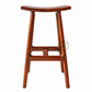 KAIRO CURVED SOLID WOOD SADDLE BAR STOOL