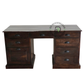 CLASSIC DARK WOOD STORAGE WRITING DESK
