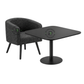 NOIR CAFE UPHOLSTERED CHAIR & TABLE SET
