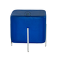 MODERN UPHOLSTERED SQUARE OTTOMAN STOOL WITH METAL LEGS