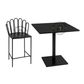 NOIR METAL BAR TABLE & HIGH CHAIR SET