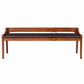 ELARA UPHOLSTERED SOLID WOOD BENCH WITH CURVED BACKREST