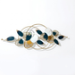 AURELIA BLUE & GOLD BOTANICAL METAL WALL ART