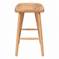 LYRA SCULPTED SOLID WOOD COUNTER STOOL
