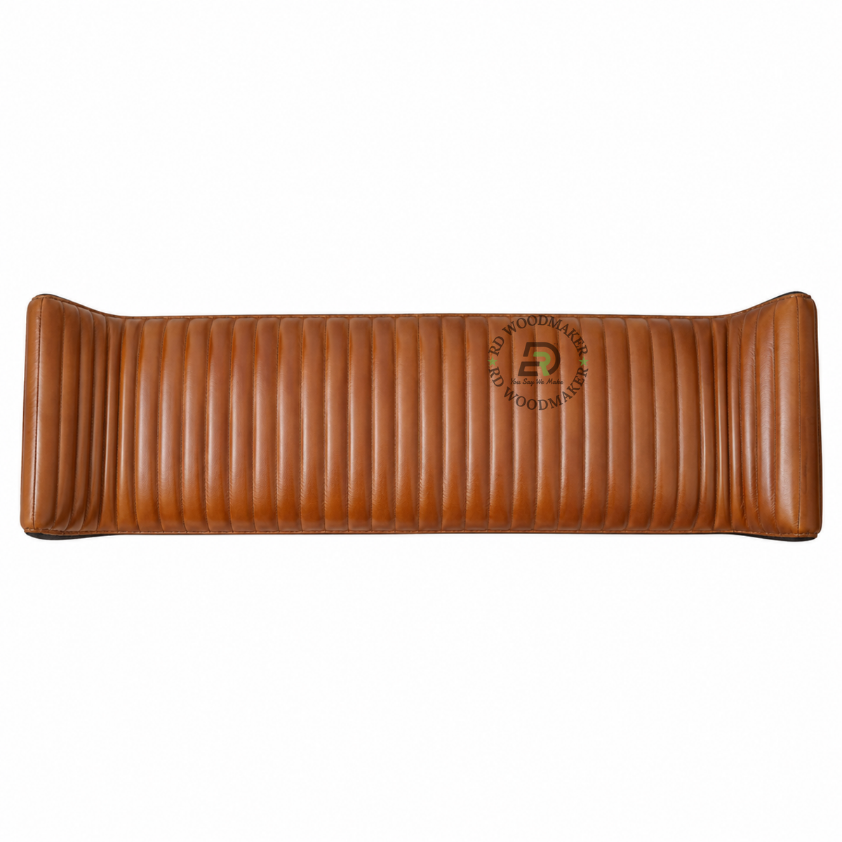 ZAYN CHANNEL-TUFTED UPHOLSTERED BENCH WITH CURVED ENDS