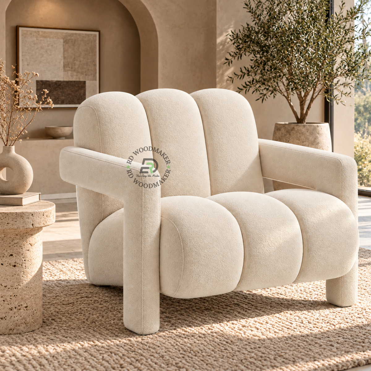 VELORA CHANNELLED SINGLE SOFA CHAIR