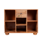 MODERN OPEN DISPLAY SOLID WOOD CABINET
