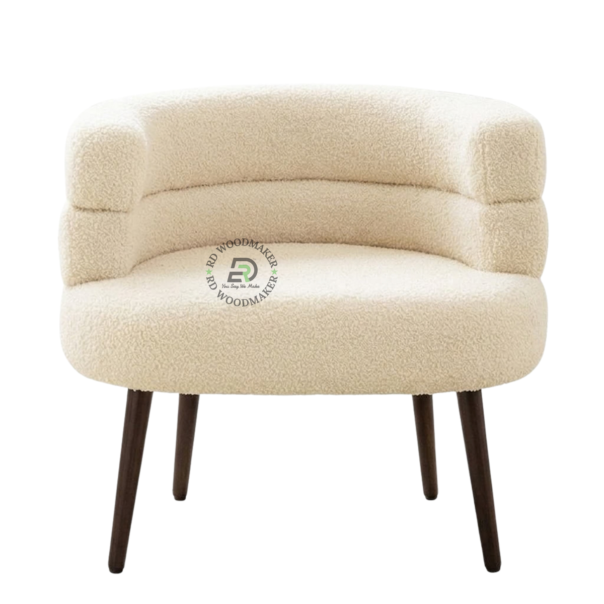 MIRA BOUCLÉ CURVED SINGLE SOFA CHAIR