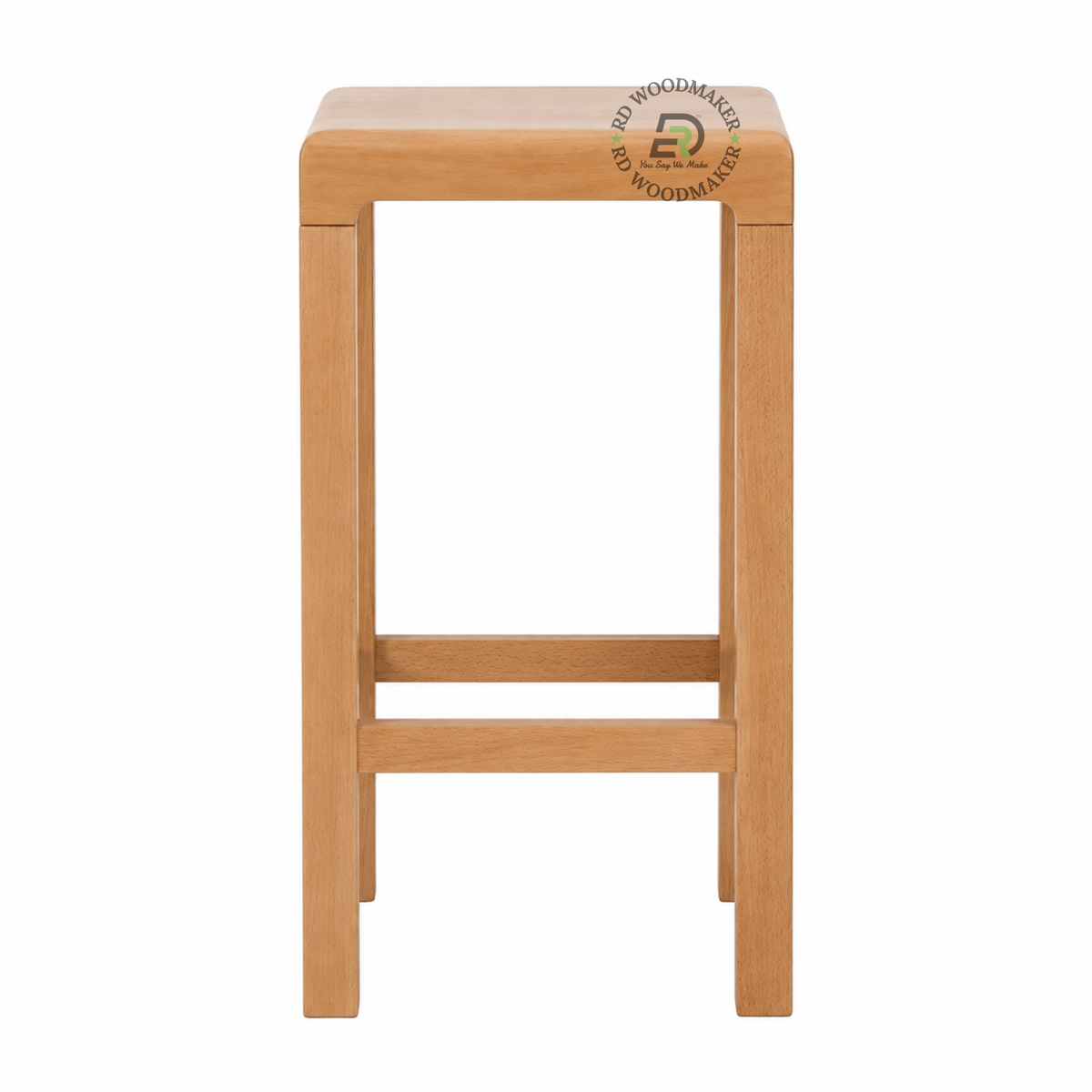 NOVA SQUARE SOLID WOOD COUNTER STOOL