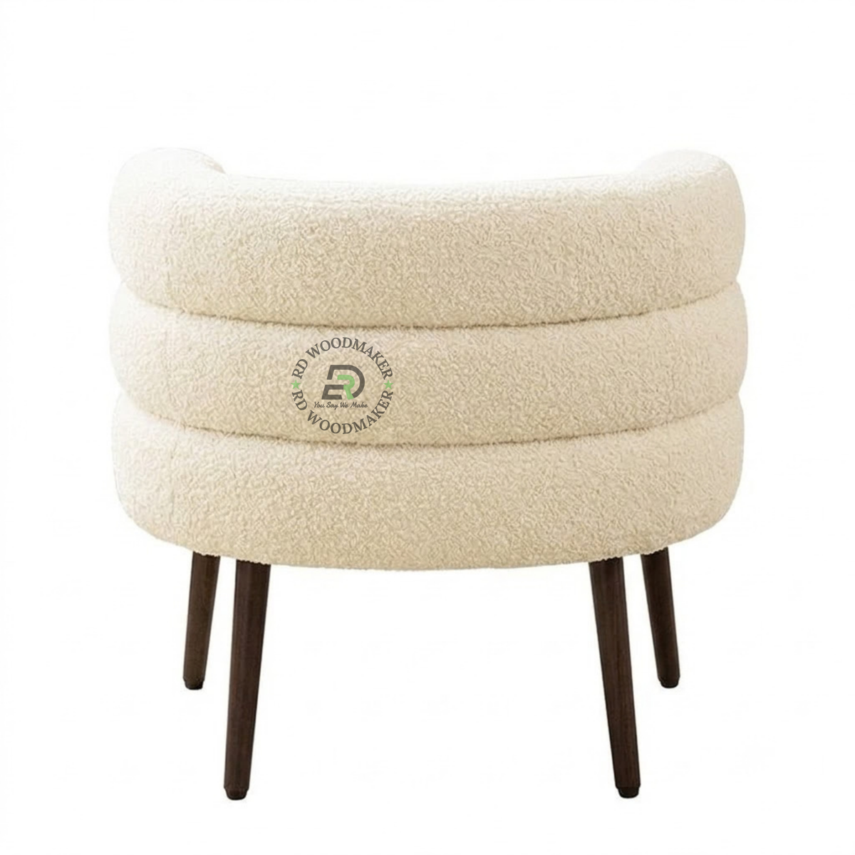 MIRA BOUCLÉ CURVED SINGLE SOFA CHAIR