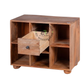 MODERN OPEN DISPLAY SOLID WOOD CABINET