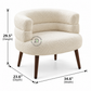 MIRA BOUCLÉ CURVED SINGLE SOFA CHAIR