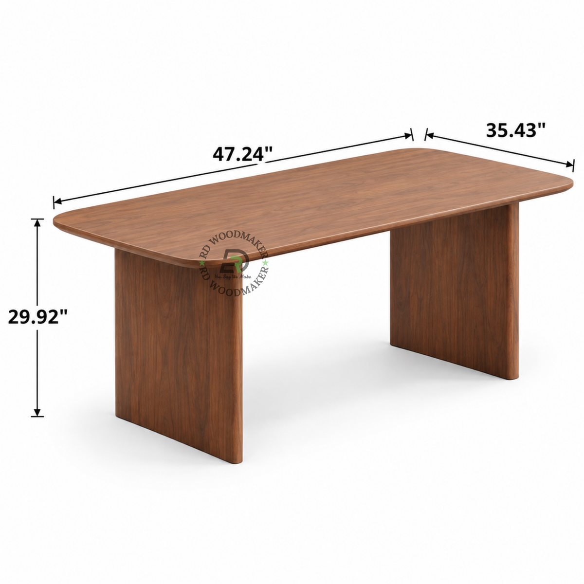 ELDON SOLID WOOD PANEL DINING TABLE