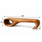 AUREN SCULPTURAL LOOP SOLID WOOD BENCH