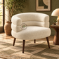 MIRA BOUCLÉ CURVED SINGLE SOFA CHAIR