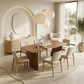 ELDON SOLID WOOD PANEL DINING TABLE