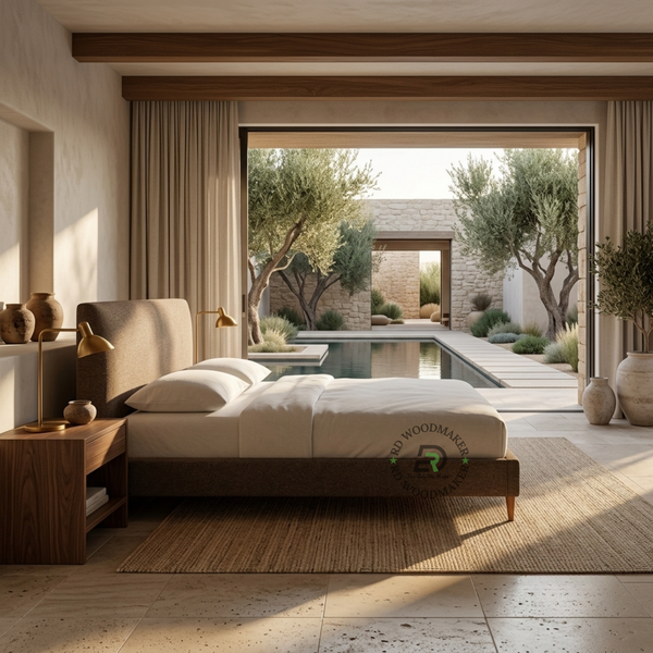 MODERN UPHOLSTERED PLATFORM BED