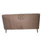 MODERN BEIGE VERTICAL CHANNEL UPHOLSTERED THREE-SEATER SOFA