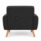 NOIR LOUNGE SINGLE SOFA CHAIR
