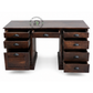 CLASSIC DARK WOOD STORAGE WRITING DESK