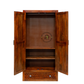 REGAL SOLID WOOD 2 DOOR WARDROBE WITH DOUBLE DRAWERS