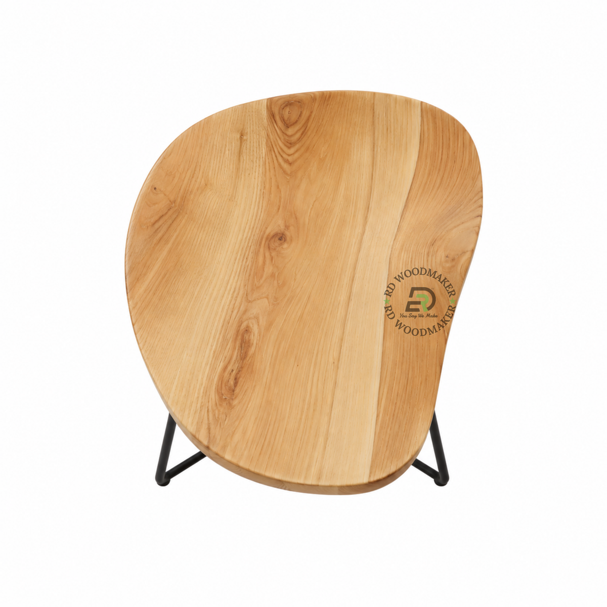 AXEL WOOD & BLACK METAL BAR STOOL