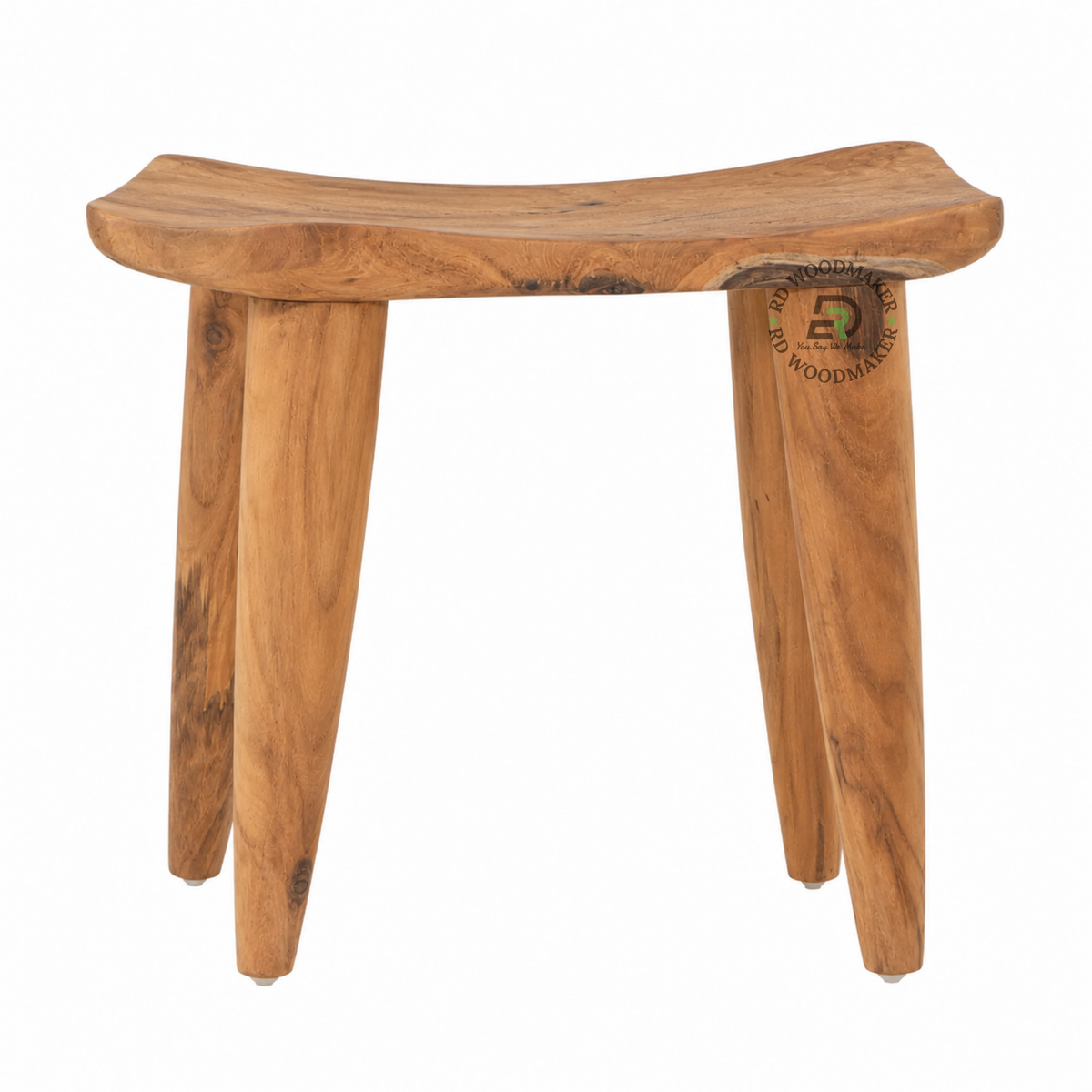 MAREN LIVE-EDGE SADDLE SOLID WOOD STOOL