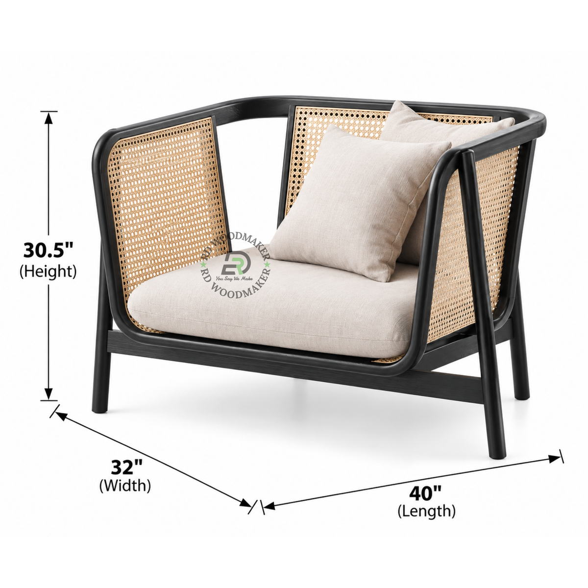 NOX CANE FRAME SINGLE SOFA CHAIR