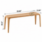 ELIO SOFT-ROUNDED SOLID WOOD COMPACT BENCH