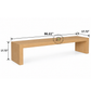LYRA EXTRA-LONG MINIMAL SOLID WOOD BENCH
