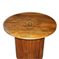 FLUTED PEDESTAL ROUND WOODEN DINING TABLE