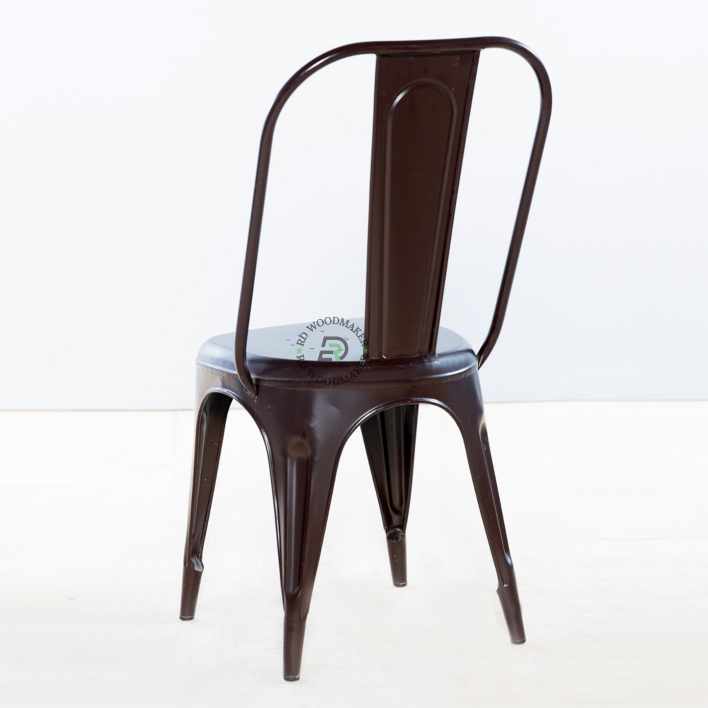 PREMIUM INDUSTRIAL METAL DINING CHAIR WITH HIGH BACKREST