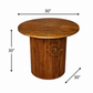 FLUTED PEDESTAL ROUND WOODEN DINING TABLE