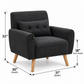 NOIR LOUNGE SINGLE SOFA CHAIR