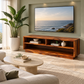SOREN OPEN-SHELF SOLID WOOD MEDIA CONSOLE