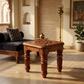 ZAIRA HAND-CARVED TRADITIONAL SOLID WOOD STOOL