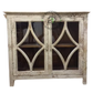 HERITAGE DISTRESSED GLASS DISPLAY CABINET