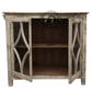 HERITAGE DISTRESSED GLASS DISPLAY CABINET