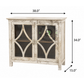 HERITAGE DISTRESSED GLASS DISPLAY CABINET