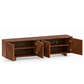 VYRON GEOMETRIC REEDED SOLID WOOD TV UNIT