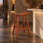 KAIRO CURVED SOLID WOOD SADDLE BAR STOOL