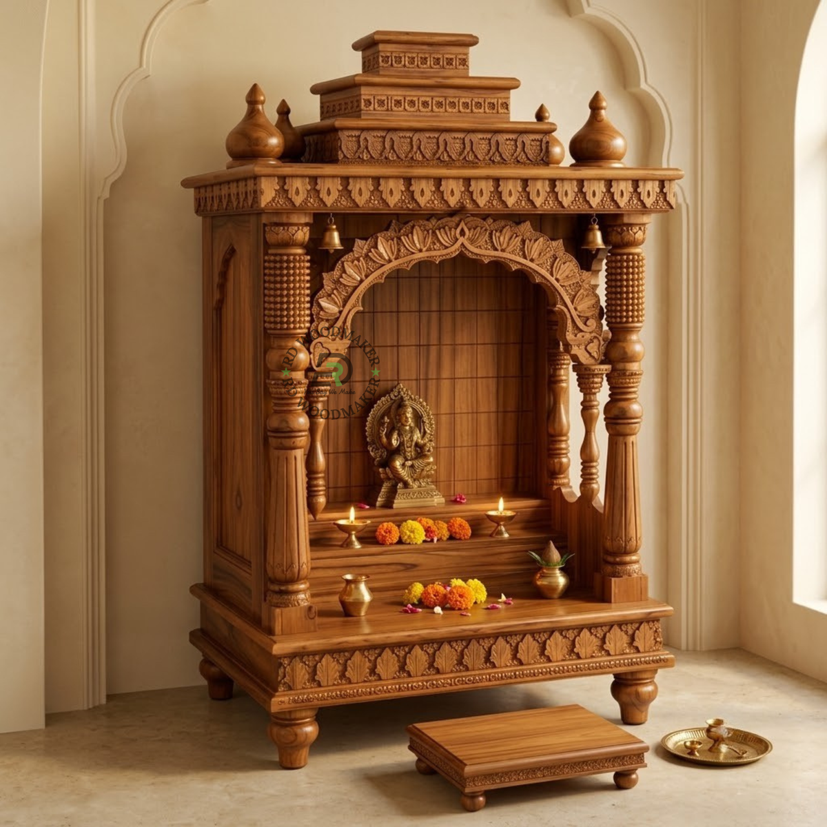 ROYAL CARVED POOJA MANDIR