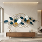 AURELIA BLUE & GOLD BOTANICAL METAL WALL ART