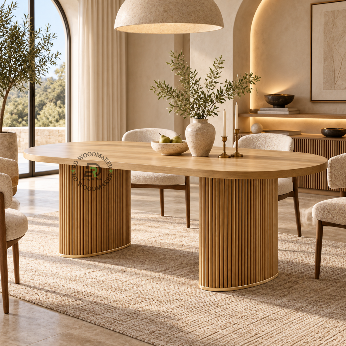 AURELIA REEDED DINING TABLE